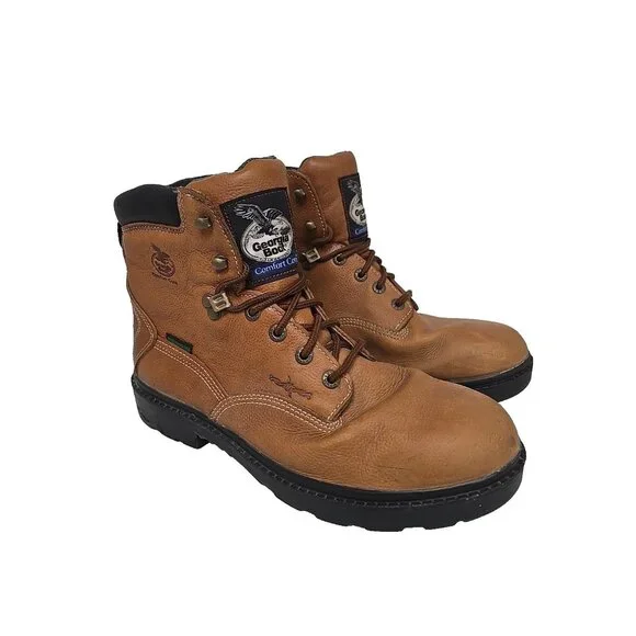 Georgia Boot Men's G6503 Farm And Ranch 6" Soft Toe Waterproof Work Boot 11W - Picture 1 of 7